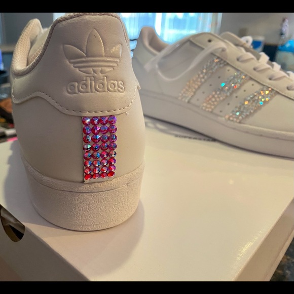 Adidas Superstars Custom w/Swarovski Crystals - Picture 5 of 16